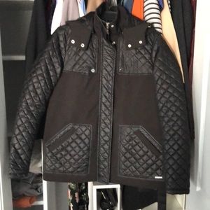 KENNETH COLE Black Jacket w/ detachable hood